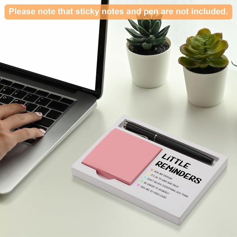 CINRLLA Little Reminders Sticky Note Holder for Desk, Inspirational Office Organizer Gift for Women Men Friends, Thoughtful Motivational Present for Birthday, Graduation, Coworker Appreciation, NPB606 - Image 3